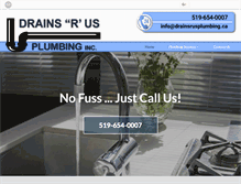 Tablet Screenshot of drainsrusplumbing.ca
